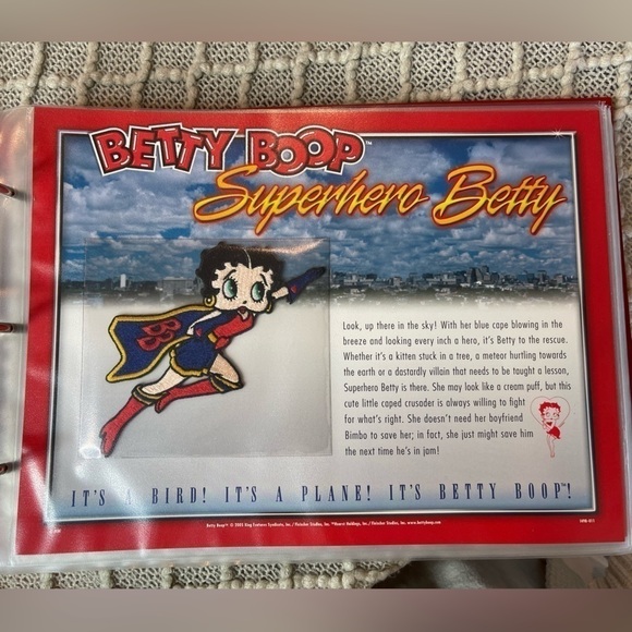 Betty Boop patch collection, binder,  willabee & ward WW, vintage - Picture 9 of 16